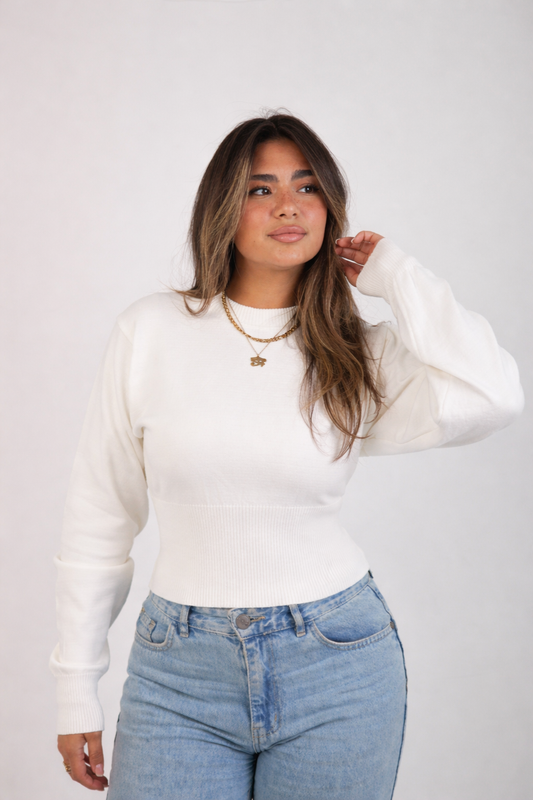 Cropped Knit Jumper