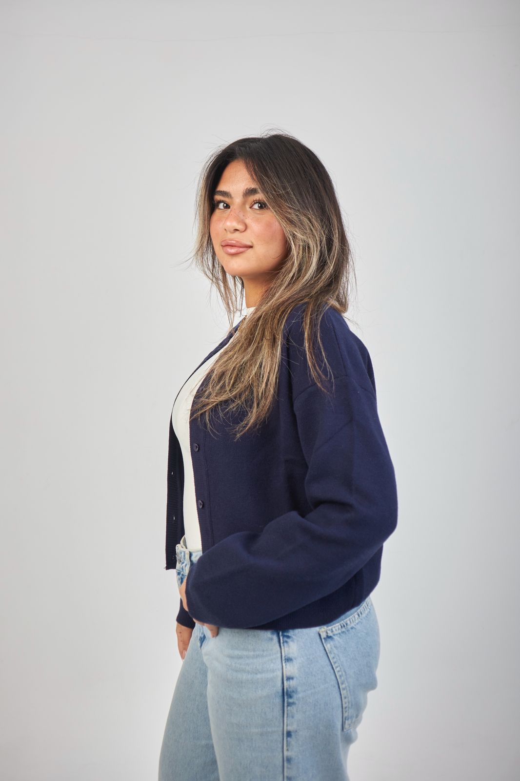 Navy Blue Cardigan