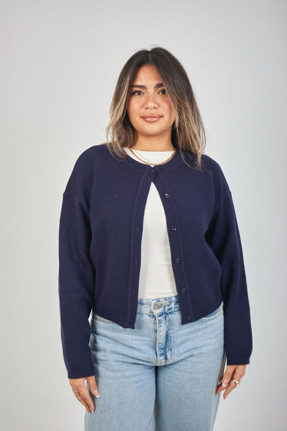 Navy Blue Cardigan