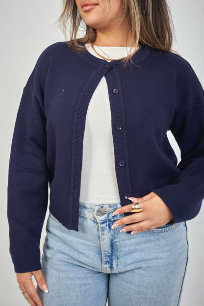 Navy Blue Cardigan